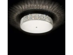 Ideal Lux Roma - Lámpara de techo empotrada grande de 9 luces, cromo, G9
