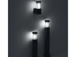 Ideal Lux Tronco - 1 Bolardo alto de exterior ligero Antracita IP44, E27