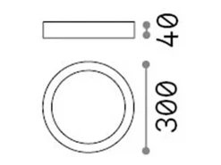 Ideal Lux Universal - Foco empotrado grande interior LED 1 luz Blanco
