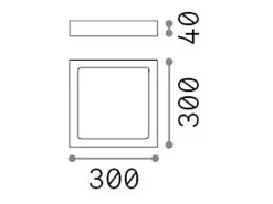 Ideal Lux Universal - Foco empotrado grande cuadrado interior 1 luz LED Blanco