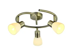 Iluminacion Para Baño Plafon Cholo 3 Focos Cuero