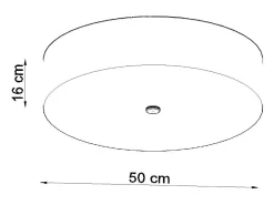 Incasso Cilindrica Bianco 50cm E27 Plafón cilíndrico Blanco 50cm E27