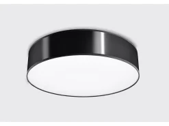 Incasso cilindrico nero 55cm E27 Plafón cilíndrico Negro 55cm E27