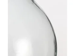 Jarrón de Vidrio reciclado y corcho - Ø29 x 23 - Transparente - OLLY