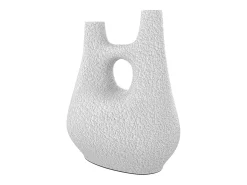 Jarrón decorativo blanco de terracota H42cm - Cruz