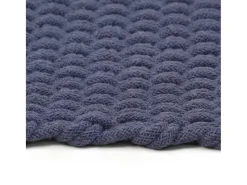 Jochem Alfombra rectangular algodón azul marino 120x180 cm