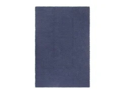 Jochem Alfombra rectangular algodón azul marino 120x180 cm