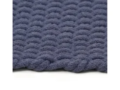 Jochem Alfombra rectangular algodón azul marino 160x230 cm