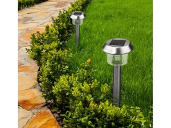 Juego de 8 balizas solares plantables H39CM ALESIA