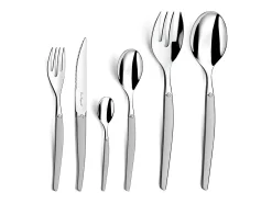 Juego de 2 cubiertos para ensalada Jet Sablé de acero inoxidable - Diseño contemporáneo Laguiole