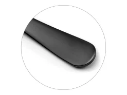 Juego de 6 cucharas latte macchiato negro mate de acero inoxidable Amefa Austin