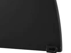 Juego de 2 espejos semicirculares design de metal - Ancho 50 x Alt. 100 cm - Negro - GAVRA