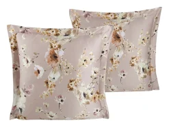 Juego de 2 fundas de almohada satén de algodón "Aki"