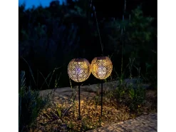 Juego de 2 luces solares con estaca H45CM AGADIR