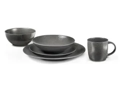 Juego de 6 Platos de Ensalada y Pasta Stone Gris 19 cm - Colección Médard de Noblat