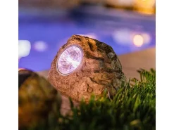 Juego de 3 rocas solares H14CM ROCKY BROWN