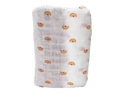 Juego de 2 sábanas bajeras 65x130 cm de algodón orgánico