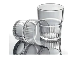 Juego de 4 vasos apilables de vidrio templado Duralex de 16 cl resistentes a los golpes