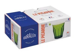 Juego de 6 Vasos Duralex Picardie Verde Jungle 31 cl - Resistentes y elegantes para todas tus ocasiones