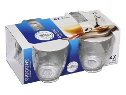 Juego de 4 vasos Gigogne Duralex de 16 cl - ¡Recuerdos de la infancia!