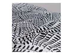 Juego de cama 260 x 240 cm - Blanco y negro
