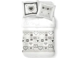 Juego de cama de algodón 240 x 260 cm - Estampado White Eden
