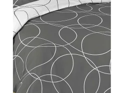 Juego de cama estampado "Círculos" 140 x 200 cm