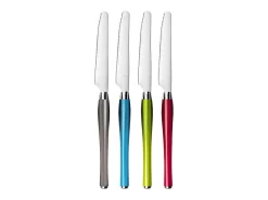 Juego de Cubiertos Purity 24 piezas Gris Cesta Acero Inoxidable