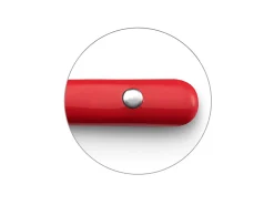 Juego de cubiertos Saxo Rojo de acero inoxidable para 4 personas entregado en tubo triangular