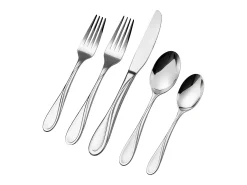 Juego de Cubiertos SucceBuy Juego de Cubiertos de Acero Inoxidable de 65 Piezas, para 12 Personas, para Cocina.