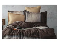 Juego de funda de edredón 240x220 cm+ 2 fundas de almohada 63x63cm de satén de algodón "Gerard"
