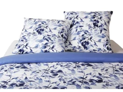 Juego de funda de edredón +funda de almohada 100% algodón "Leaves"