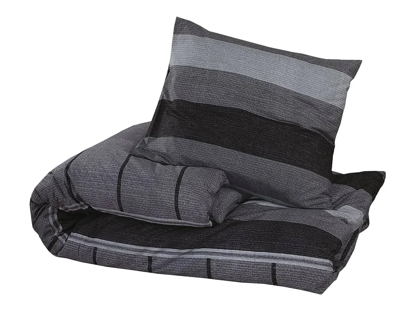 Juego de funda nórdica algodón gris oscuro 200x220 cm ES677292
