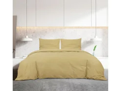 Juego de funda nórdica algodón gris taupe 135x200 cm ES232305