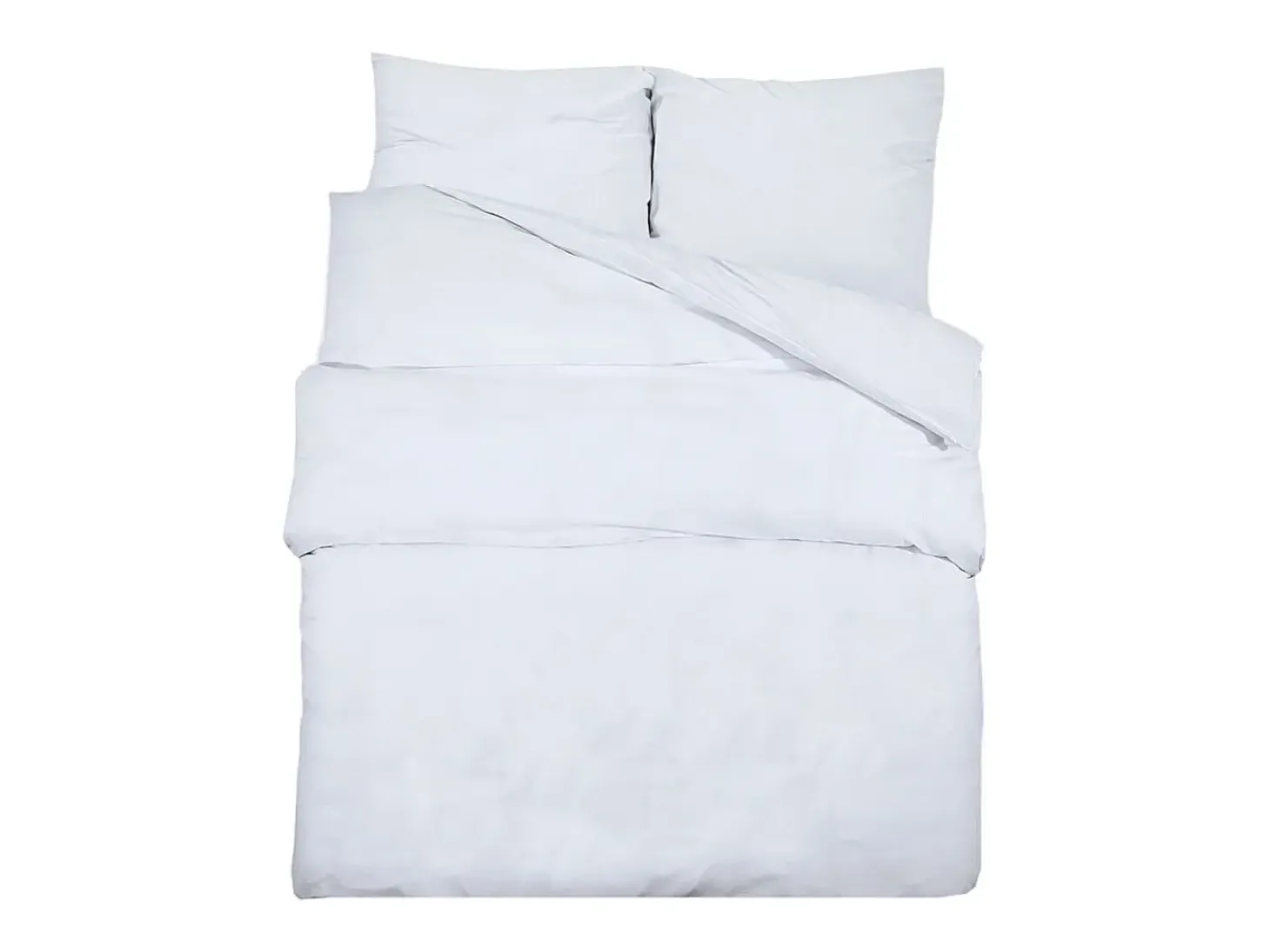 Juego de funda nórdica algodón blanco 200x220 cm ES441699