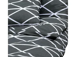 Juego de funda nórdica algodón gris 260x240 cm ES497271
