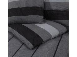 Juego de funda nórdica algodón gris oscuro 140x200 cm ES410336