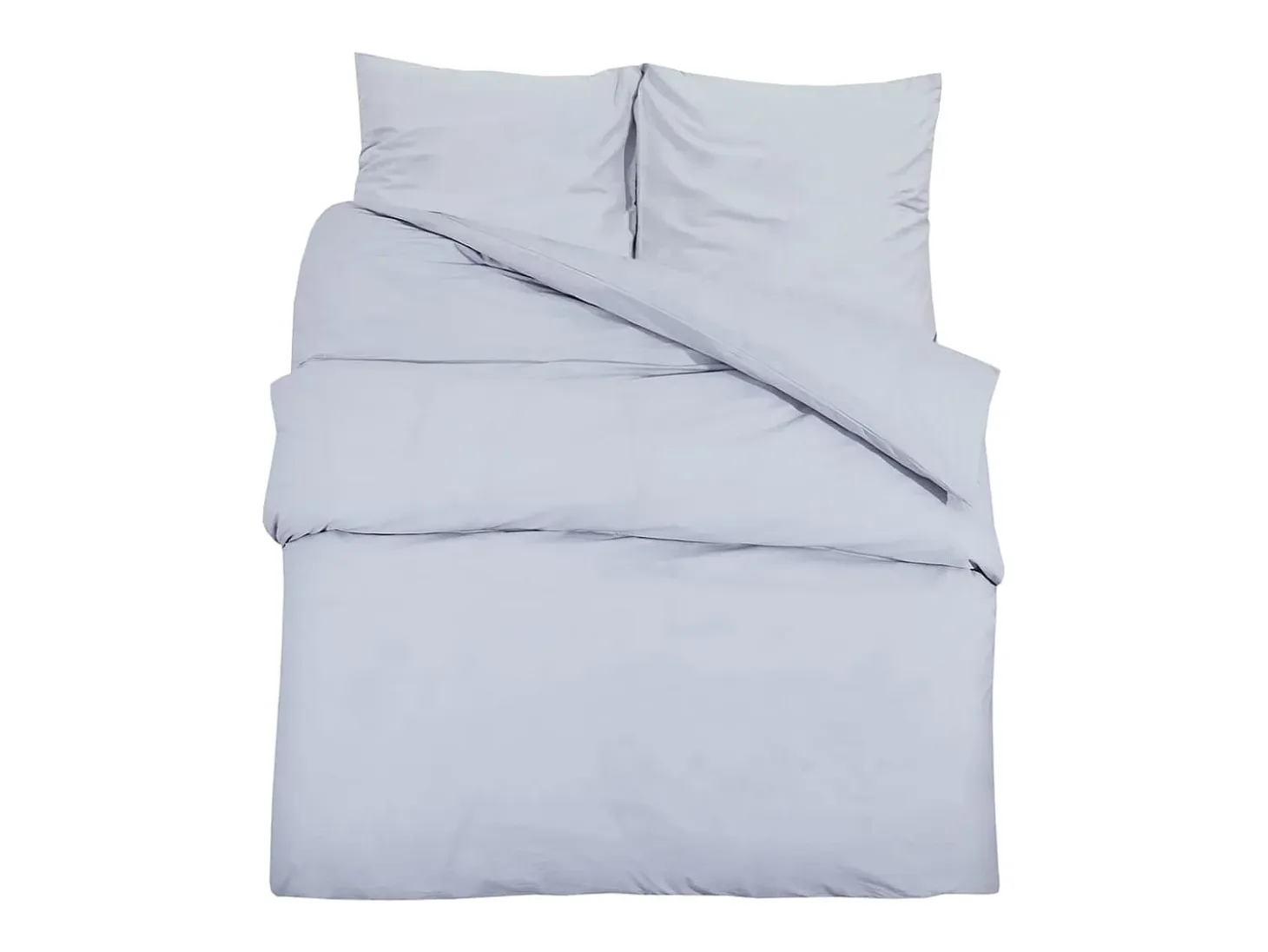 Juego de funda nórdica algodón gris 200x200 cm ES546811
