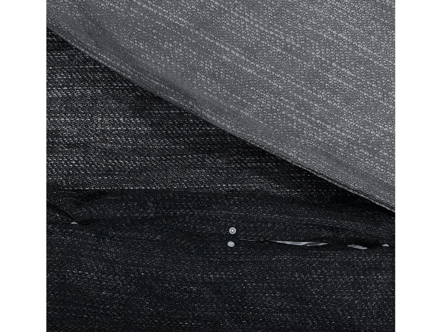 Juego de funda nórdica algodón gris oscuro 200x200 cm ES756722
