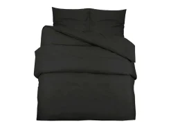 Juego de funda nórdica algodón negro 140x200 cm ES231795