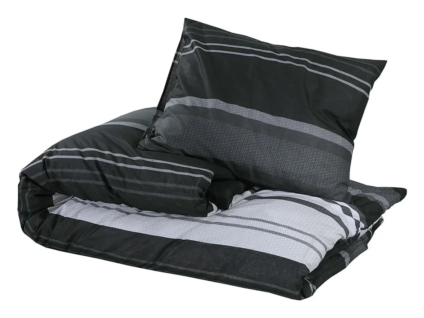 Juego de funda nórdica algodón negro y blanco 200x220 cm ES497891