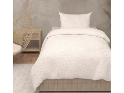 Juego de funda nórdica de microfibra 3D 140x200 cm MAYA blanco, por Soleil d'Ocre