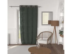 Juego de funda nórdica de microfibra 3D 140x200 cm lino MAYA, por Soleil d'Ocre