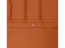 Juego de funda nórdica de algodón de 2 plazas, terracota