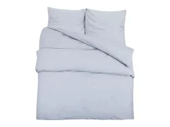 Juego de funda nórdica microfibra ligera gris 200x220 cm ES873502