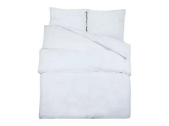 Juego de funda nórdica microfibra ligera blanco 260x240 cm ES514857