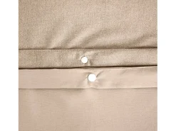 Juego de funda nórdica reversible de 2 plazas gris beige