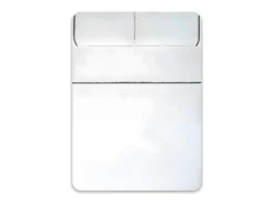 Juego de sabanas vainica percal algodón Blanco 240x260 Cama de 150