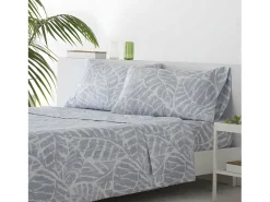 Juego de sábanas ARTEDO microfibra hipoalergénica gris Cama 90