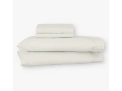 Juego de sábanas ecológicas Beige algodón 100% orgánico 200x190/200 cm